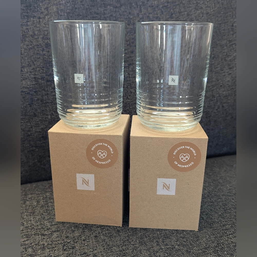 Nespresso Clear Glass Tumbler Set